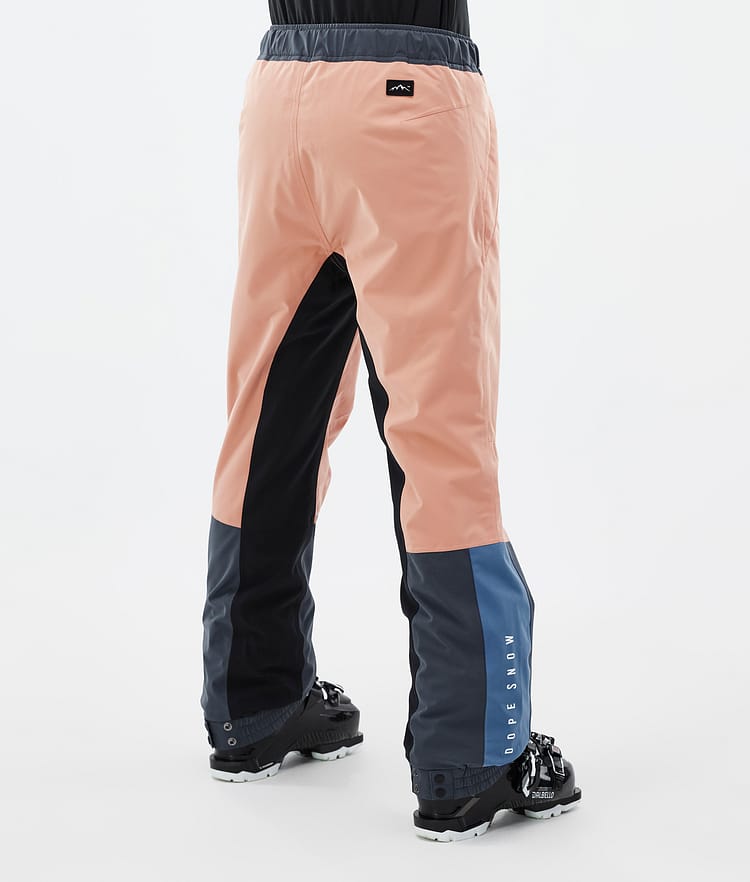 Dope Blizzard Track W Skibukse Dame Faded Peach/Blue Steel/Black/Metal Blue, Bilde 4 av 5