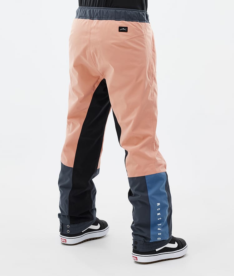 Dope Blizzard Track W Snowboardbukse Dame Faded Peach/Blue Steel/Black/Metal Blue, Bilde 4 av 5