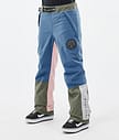 Dope Blizzard Track W Snowboardbukse Dame Blue Steel/Light Grey/Soft Pink/Greenish