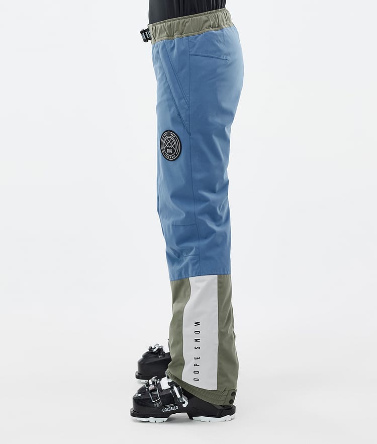 Dope Blizzard Track W Skibukse Dame Blue Steel/Light Grey/Soft Pink/Greenish, Bilde 3 av 5