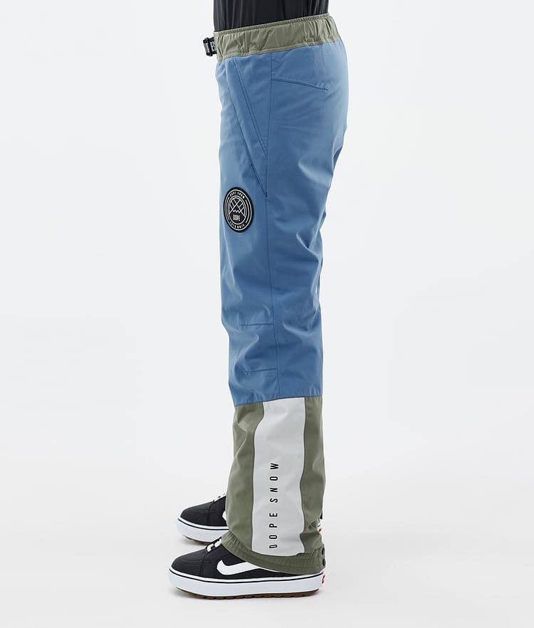 Dope Blizzard Track W Snowboardbukse Dame Blue Steel/Light Grey/Soft Pink/Greenish, Bilde 3 av 5