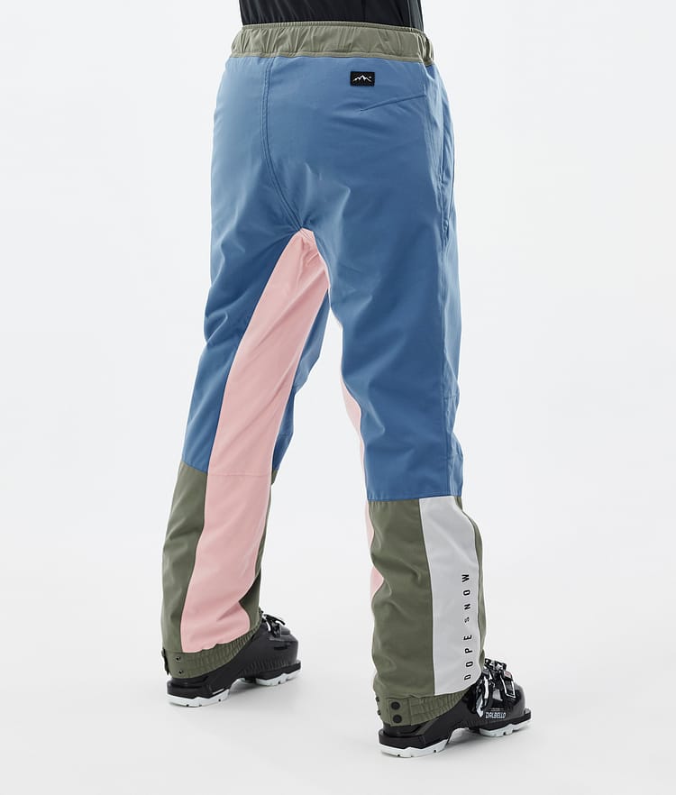 Dope Blizzard Track W Skibukse Dame Blue Steel/Light Grey/Soft Pink/Greenish, Bilde 4 av 5