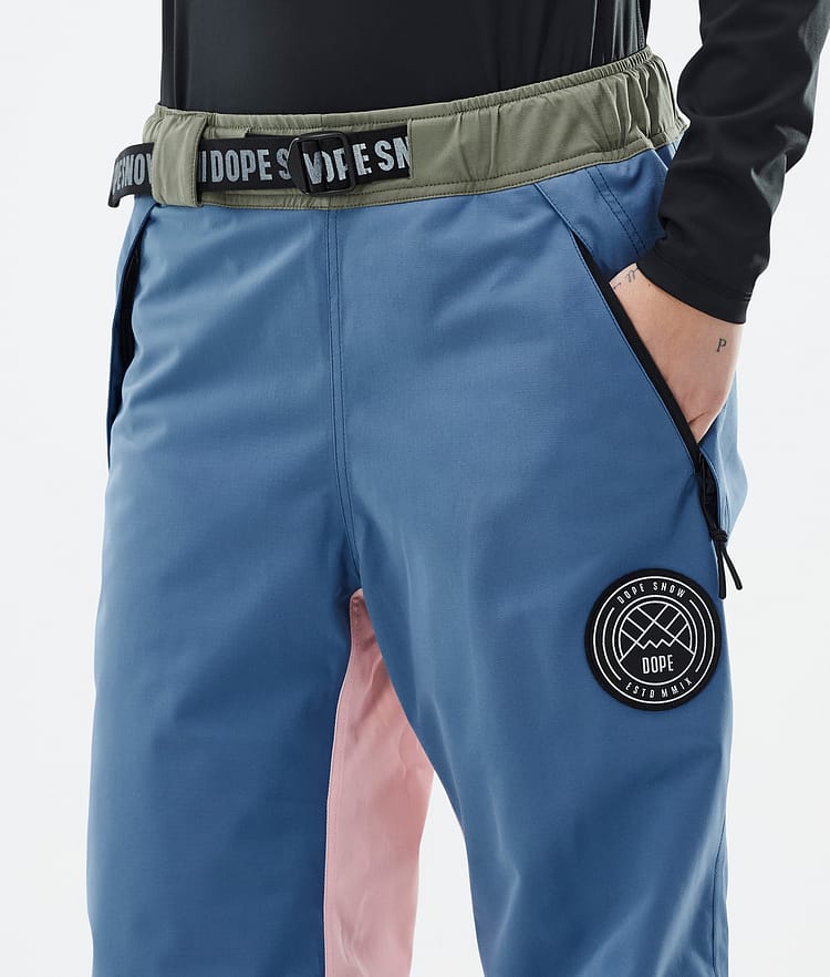 Dope Blizzard Track W Skibukse Dame Blue Steel/Light Grey/Soft Pink/Greenish, Bilde 5 av 5