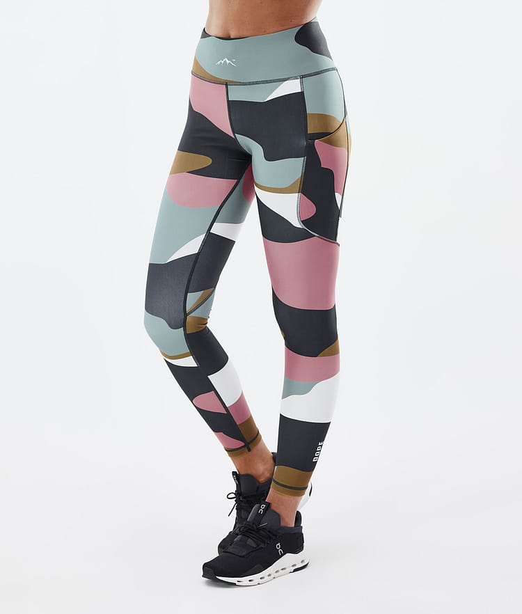 Dope Lofty Tech Leggings Dame Shards Gold Muted Pink, Bilde 1 av 8