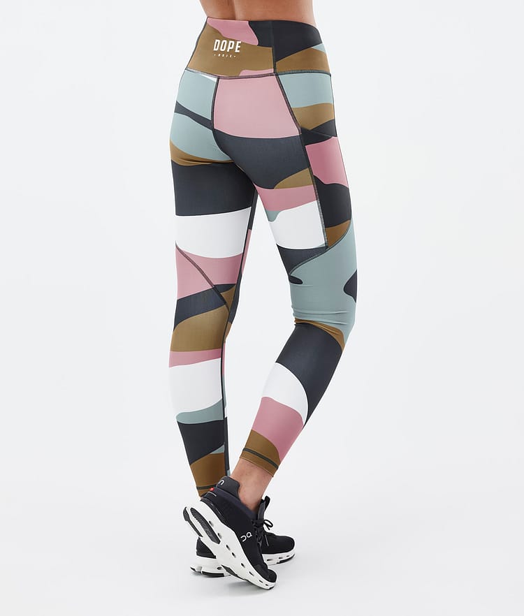Dope Lofty Tech Leggings Dame Shards Gold Muted Pink, Bilde 2 av 8