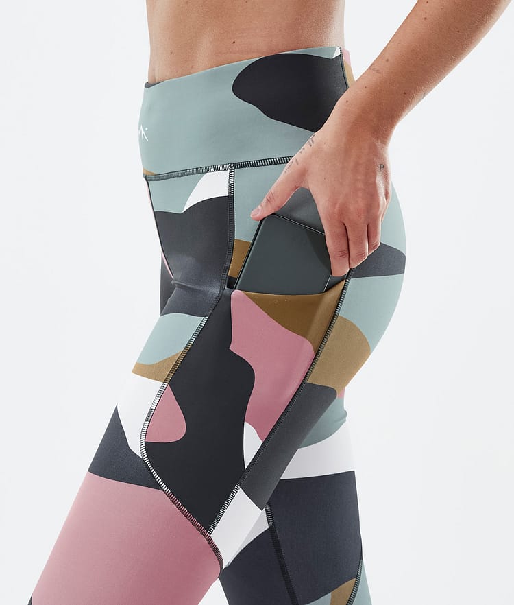 Dope Lofty Tech Leggings Dame Shards Gold Muted Pink, Bilde 5 av 8