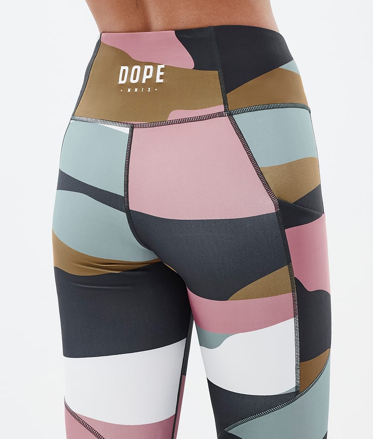 Dope Lofty Tech Leggings Dame Shards Gold Muted Pink, Bilde 7 av 8