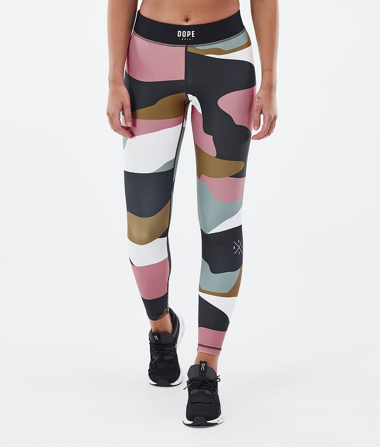 Dope Razor Leggings Dame Shards Gold Muted Pink