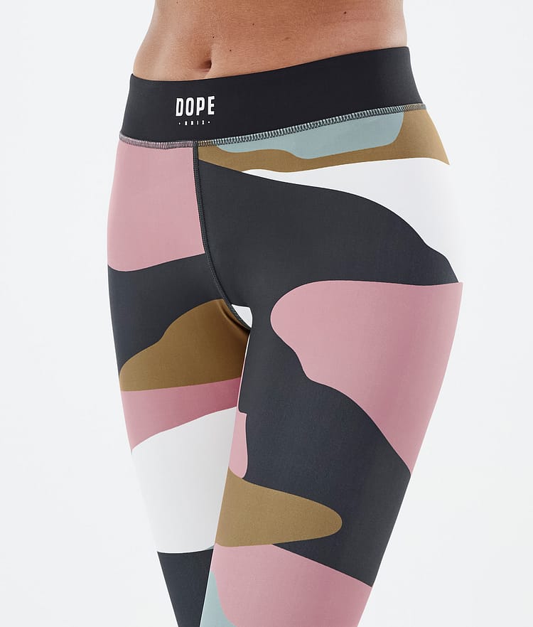 Dope Razor Leggings Dame Shards Gold Muted Pink