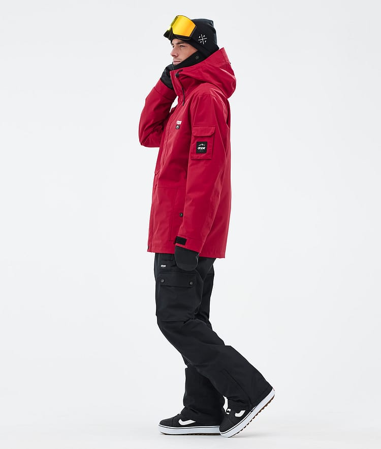 Dope Adept Snowboardjakke Herre Deep Red Renewed, Bilde 3 av 9
