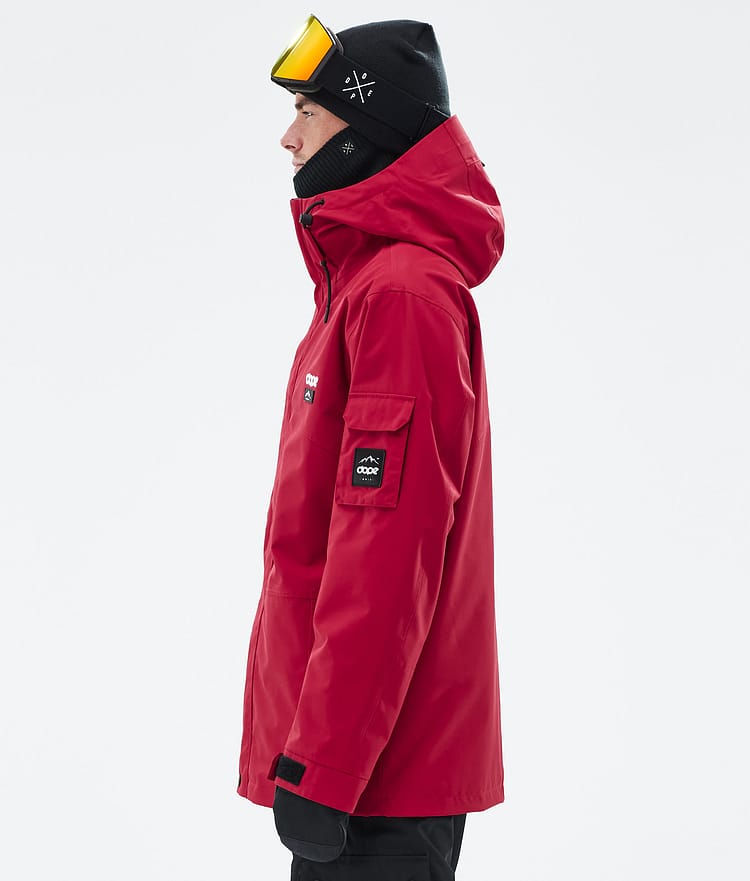 Dope Adept Snowboardjakke Herre Deep Red Renewed, Bilde 5 av 9