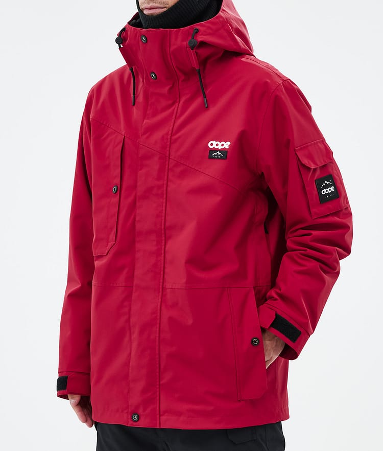 Dope Adept Snowboardjakke Herre Deep Red Renewed, Bilde 7 av 9