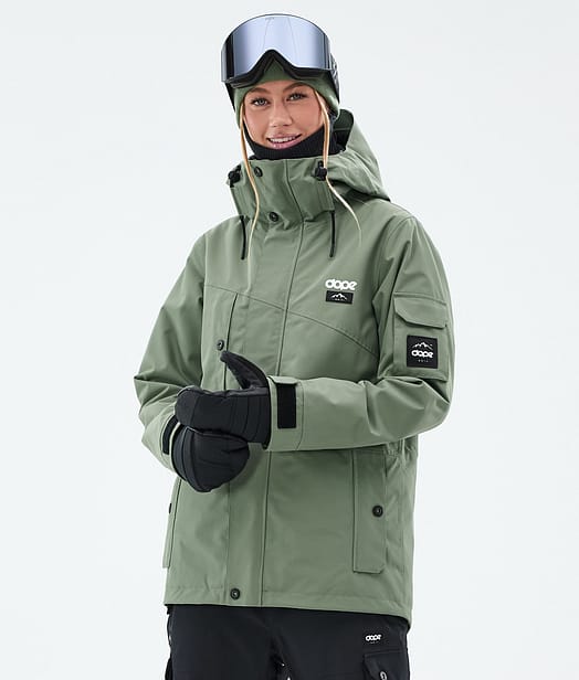 Dope Adept W Snowboardjakke Dame Moss Green