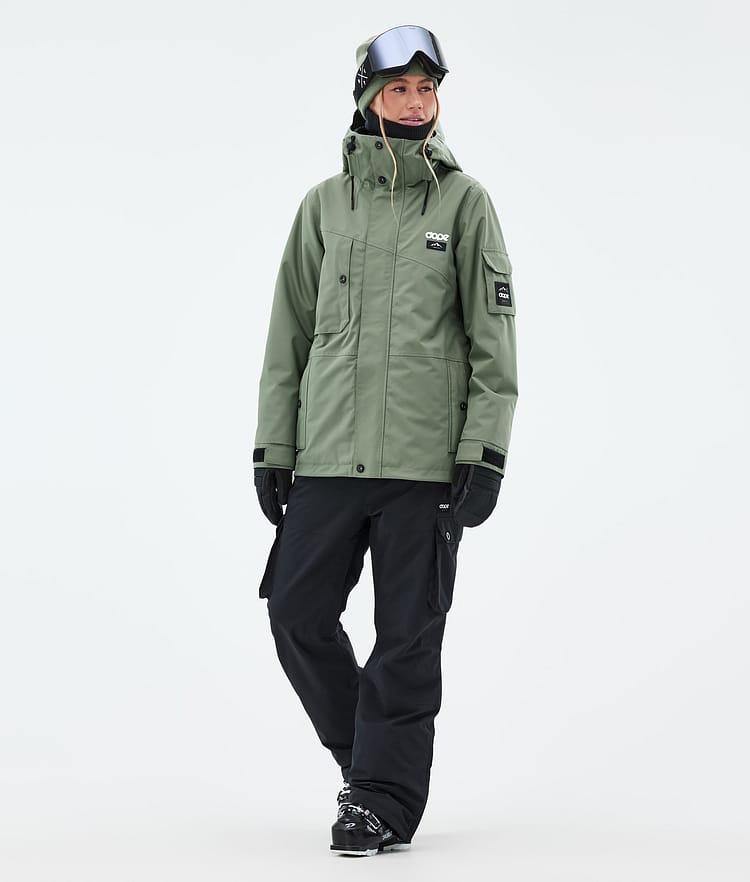 Dope Adept W Skijakke Dame Moss Green, Bilde 2 av 9