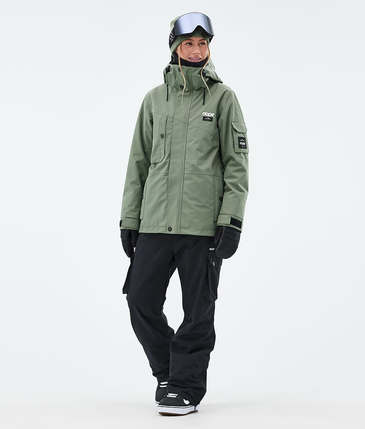 Dope Adept W Snowboardjakke Dame Moss Green, Bilde 2 av 9