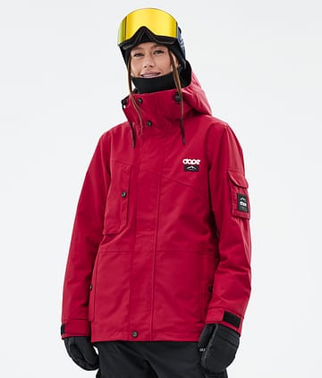 Dope Adept W Snowboardjakke Dame Deep Red Renewed
