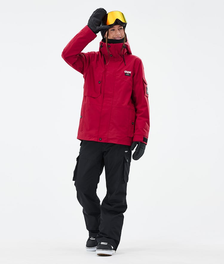 Dope Adept W Snowboardjakke Dame Deep Red Renewed, Bilde 2 av 9