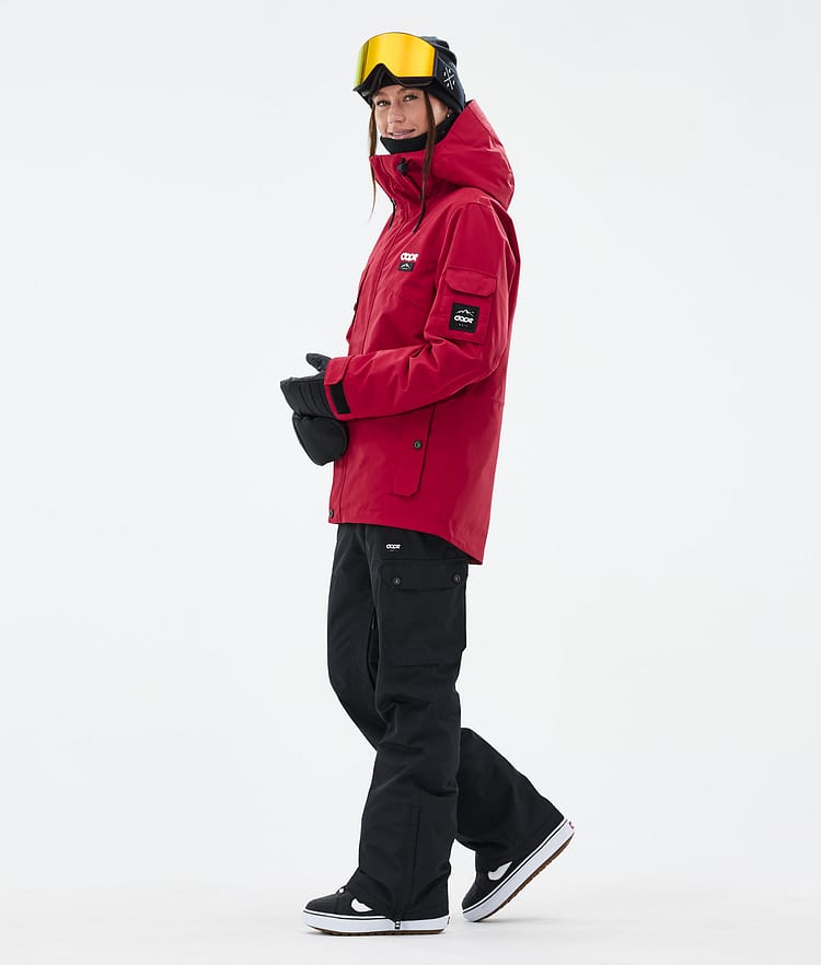 Dope Adept W Snowboardjakke Dame Deep Red Renewed, Bilde 3 av 9