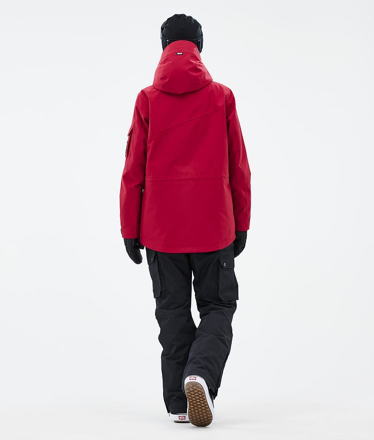 Dope Adept W Snowboardjakke Dame Deep Red Renewed, Bilde 4 av 9