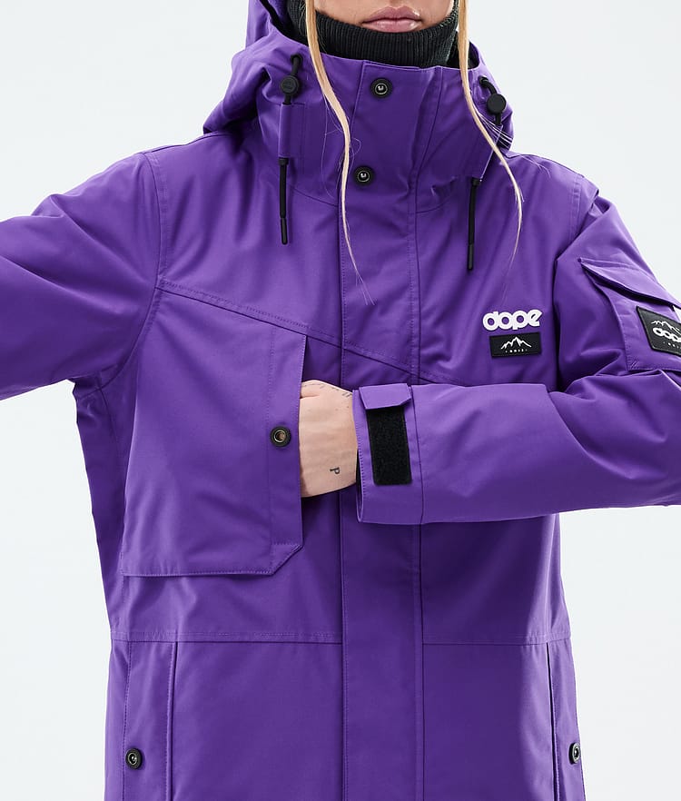 Dope Adept W Snowboardjakke Dame Vivid Purple, Bilde 8 av 9