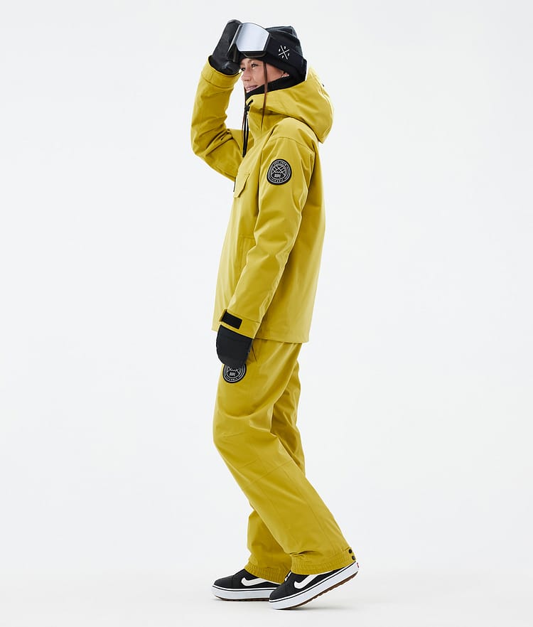 Dope Blizzard W Snowboardjakke Dame Yellow Renewed, Bilde 3 av 8