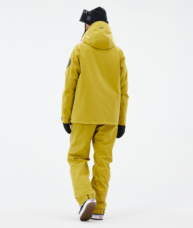 Dope Blizzard W Snowboardjakke Dame Yellow Renewed, Bilde 4 av 8