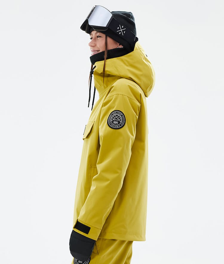 Dope Blizzard W Snowboardjakke Dame Yellow Renewed, Bilde 5 av 8