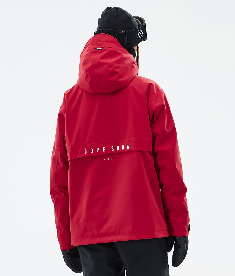 Dope Legacy W Snowboardjakke Dame Deep Red Renewed, Bilde 6 av 8