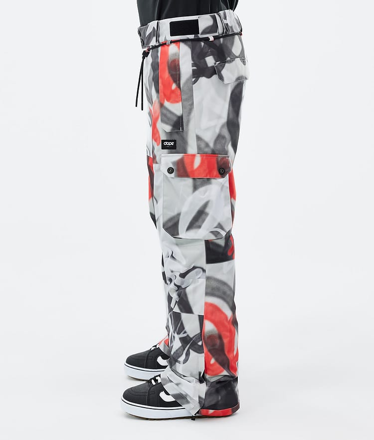 Dope Iconic Snowboardbukse Herre Spray Black Red Renewed, Bilde 3 av 7