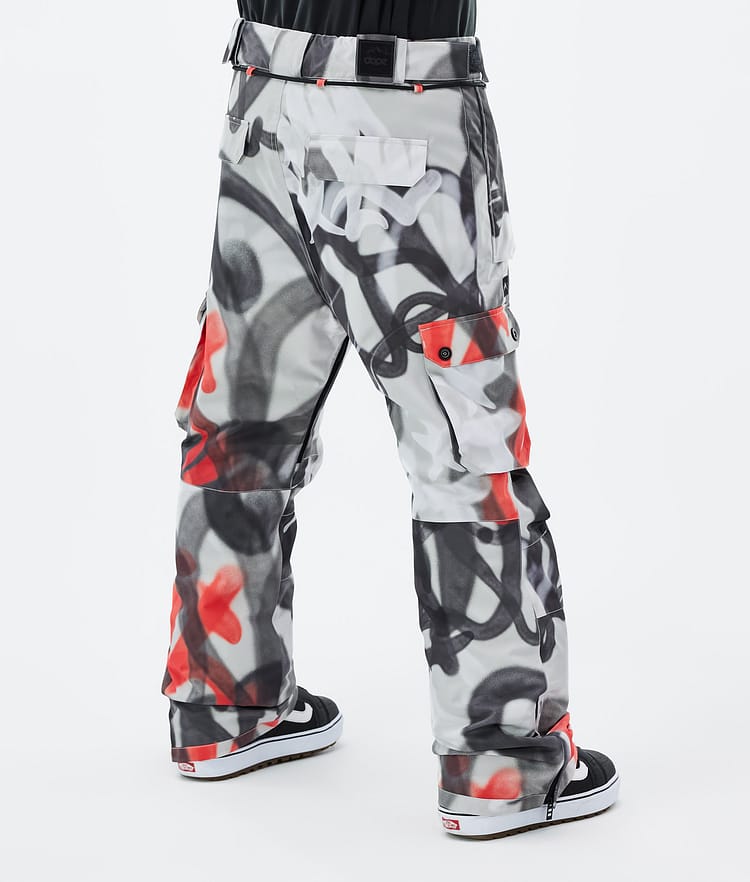 Dope Iconic Snowboardbukse Herre Spray Black Red Renewed, Bilde 4 av 7