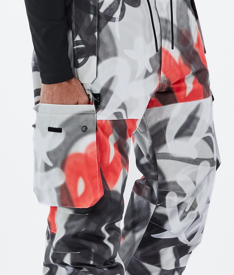 Dope Iconic Snowboardbukse Herre Spray Black Red Renewed, Bilde 6 av 7