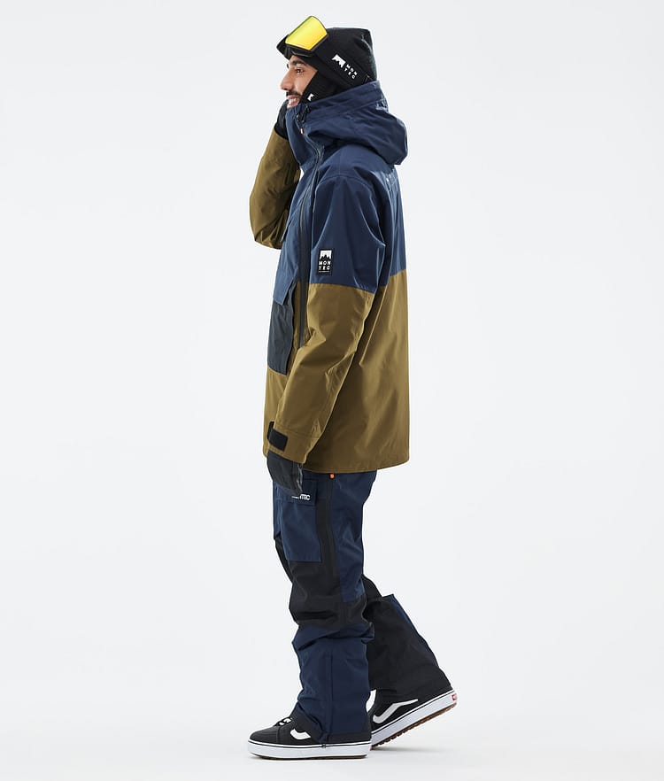 Montec Doom Snowboardjakke Herre Dark Blue/Black/Fatigue Renewed, Bilde 4 av 11
