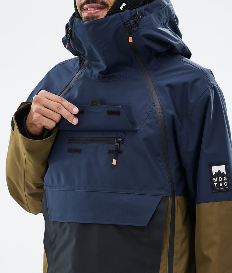 Montec Doom Snowboardjakke Herre Dark Blue/Black/Fatigue Renewed, Bilde 10 av 11
