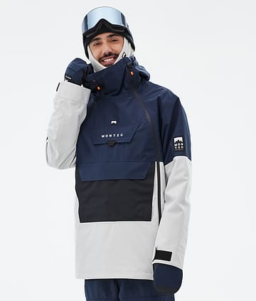 Montec Doom Snowboardjakke Dark Blue/Black/Light Grey
