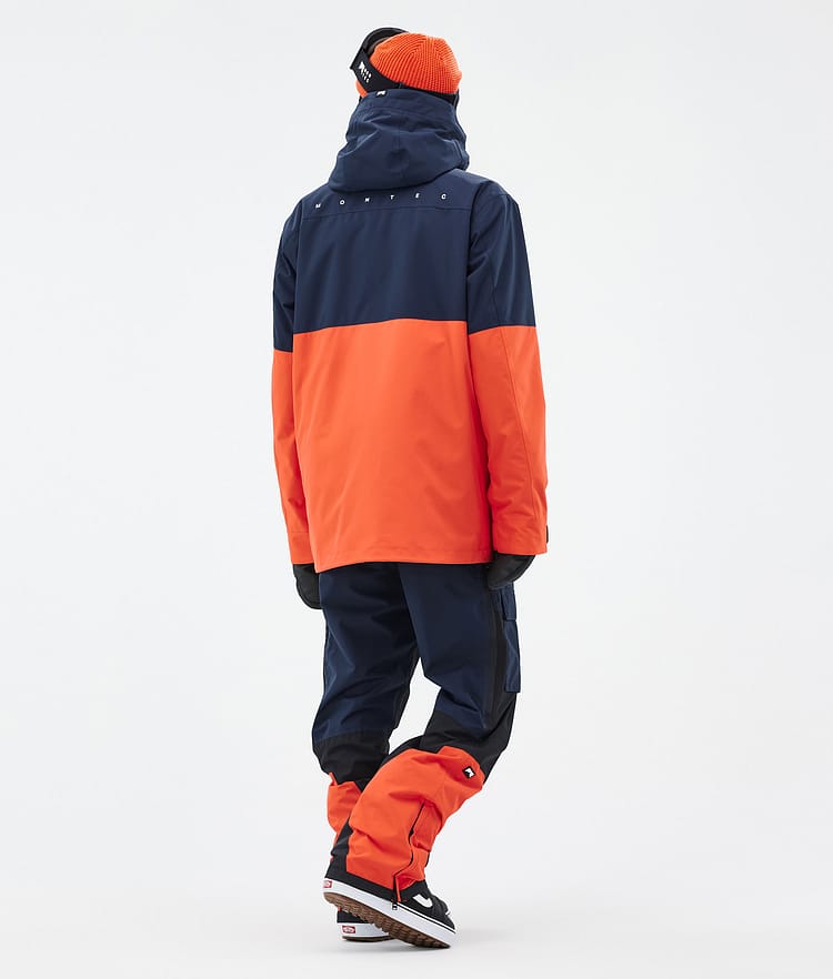 Montec Doom Snowboardjakke Herre Dark Blue/Black/Orange Renewed, Bilde 5 av 11