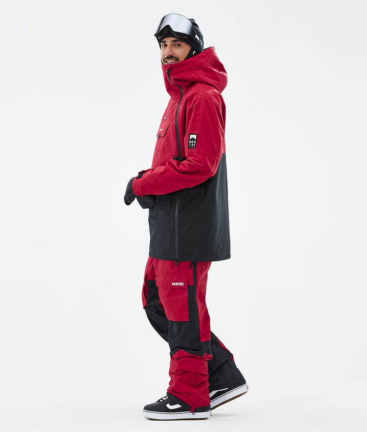 Montec Doom Snowboardjakke Herre Deep Red/Black Renewed, Bilde 4 av 11