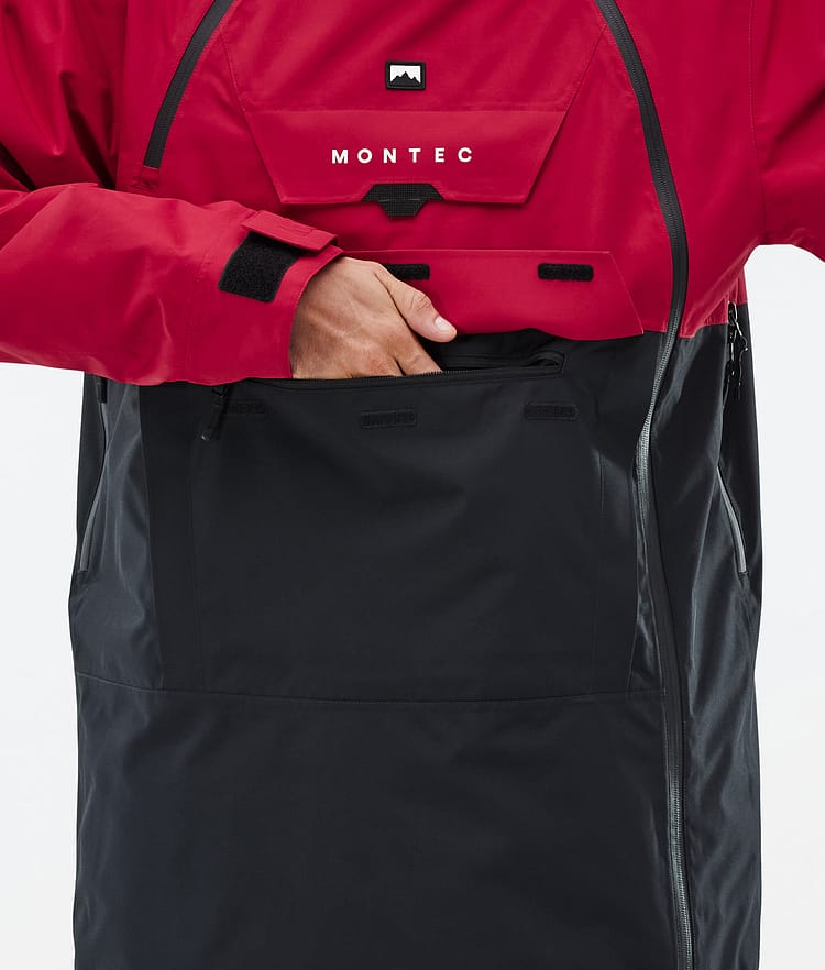 Montec Doom Snowboardjakke Herre Deep Red/Black Renewed, Bilde 9 av 11