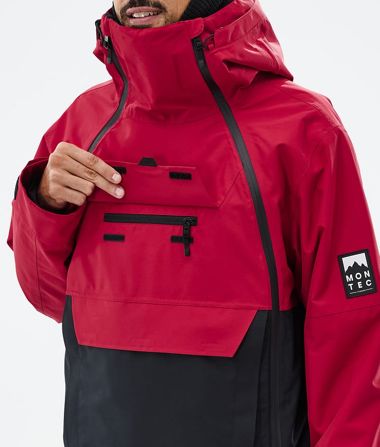Montec Doom Snowboardjakke Herre Deep Red/Black Renewed, Bilde 10 av 11