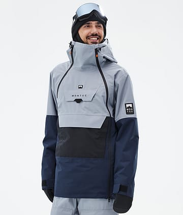 Montec Doom Snowboardjakke Soft Blue/Black/Dark Blue
