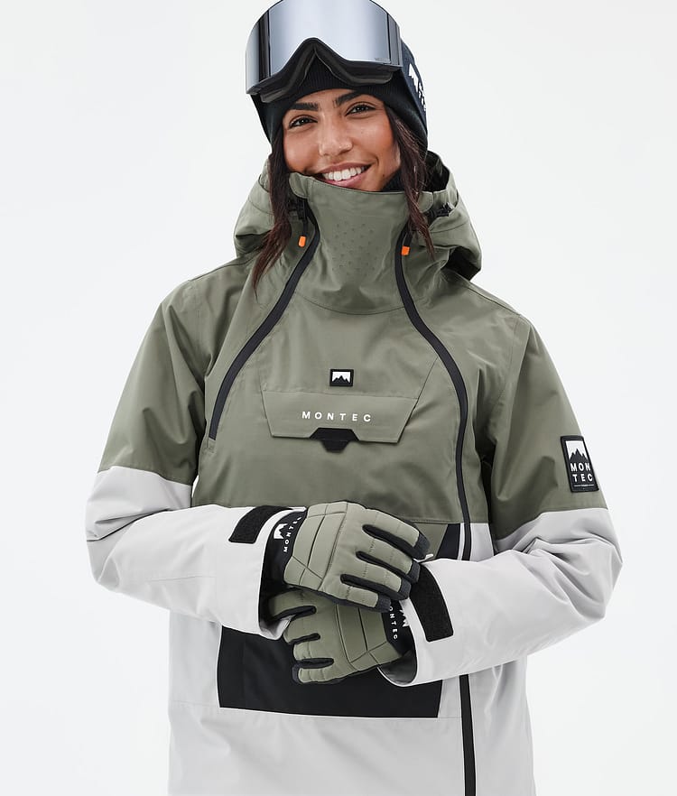 Montec Doom W Snowboardjakke Dame Greenish/Black/Light Grey Renewed, Bilde 2 av 11