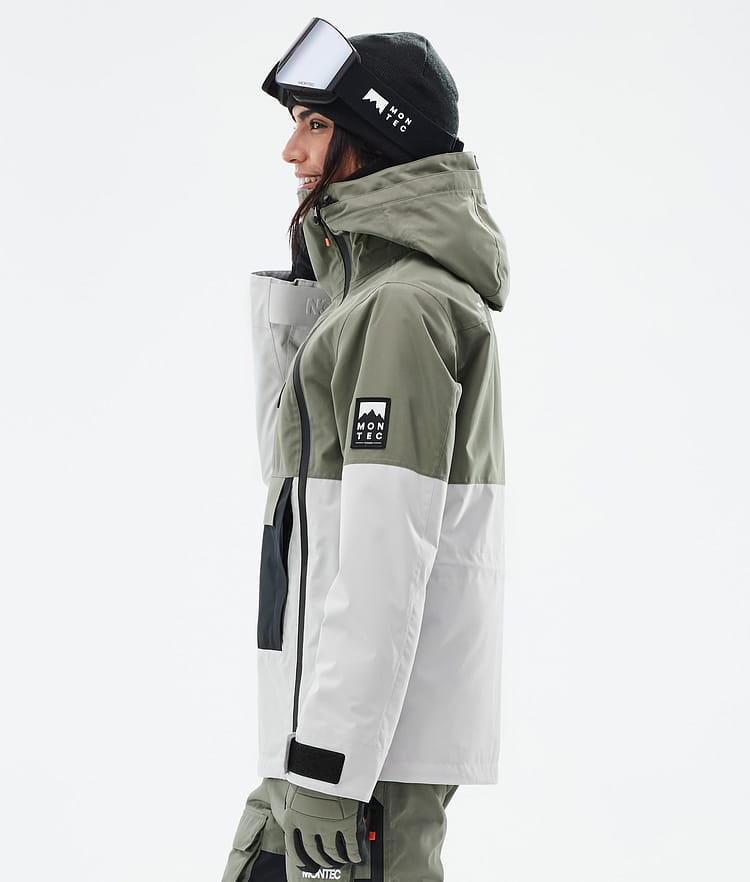 Montec Doom W Snowboardjakke Dame Greenish/Black/Light Grey Renewed, Bilde 6 av 11