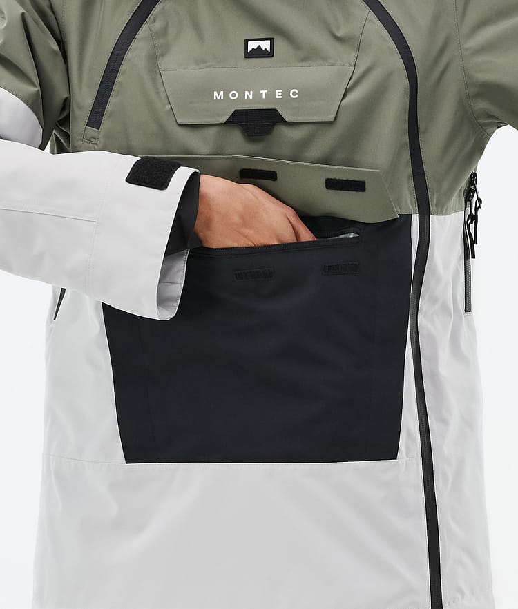 Montec Doom W Snowboardjakke Dame Greenish/Black/Light Grey Renewed, Bilde 9 av 11