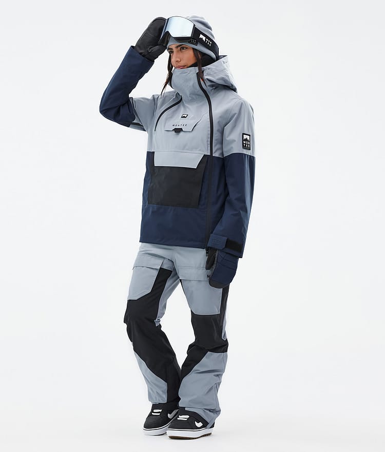 Montec Doom W Snowboardjakke Dame Soft Blue/Black/Dark Blue Renewed, Bilde 2 av 10