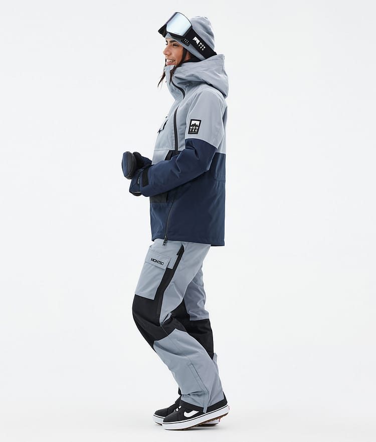 Montec Doom W Snowboardjakke Dame Soft Blue/Black/Dark Blue Renewed, Bilde 3 av 10