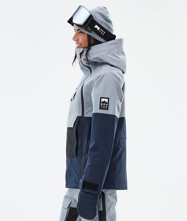 Montec Doom W Snowboardjakke Dame Soft Blue/Black/Dark Blue Renewed, Bilde 5 av 10