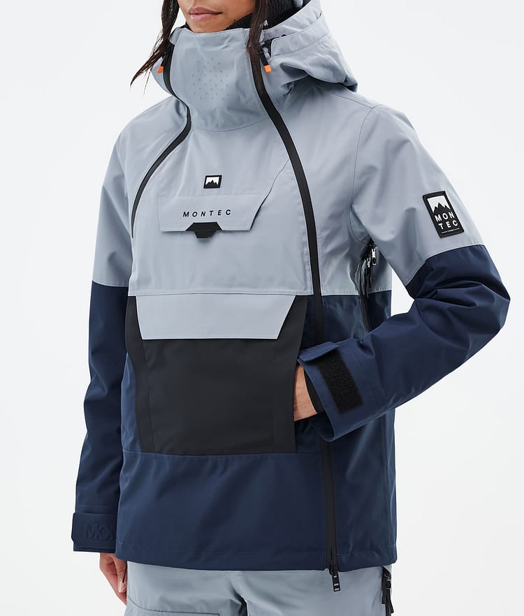 Montec Doom W Snowboardjakke Dame Soft Blue/Black/Dark Blue Renewed, Bilde 7 av 10