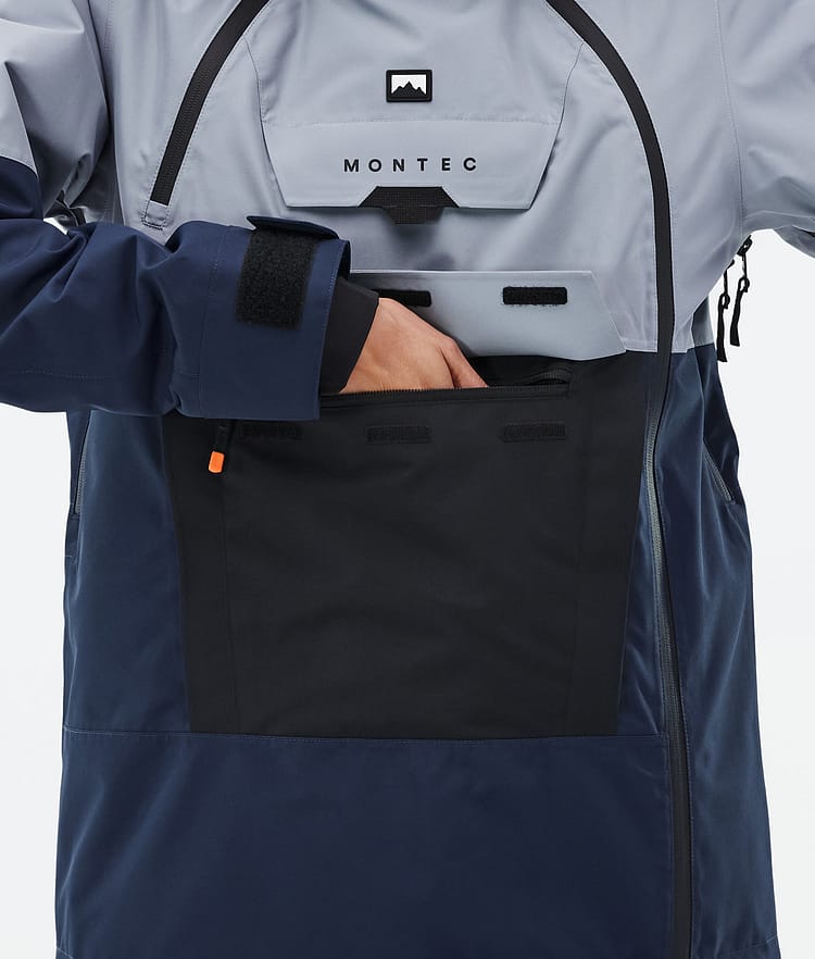 Montec Doom W Snowboardjakke Dame Soft Blue/Black/Dark Blue Renewed, Bilde 8 av 10