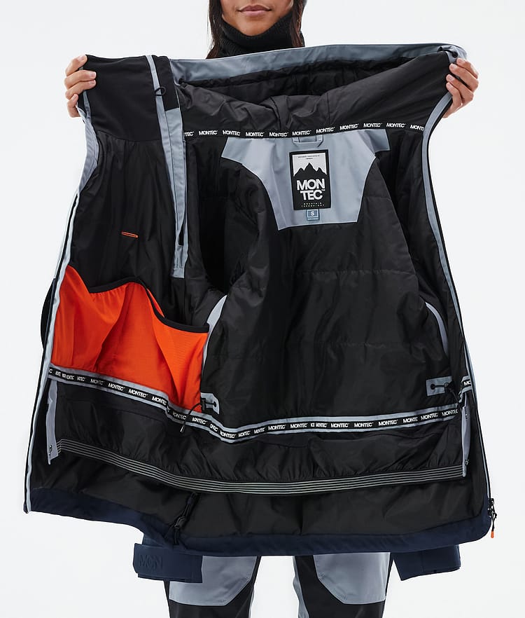 Montec Doom W Snowboardjakke Dame Soft Blue/Black/Dark Blue Renewed, Bilde 10 av 10