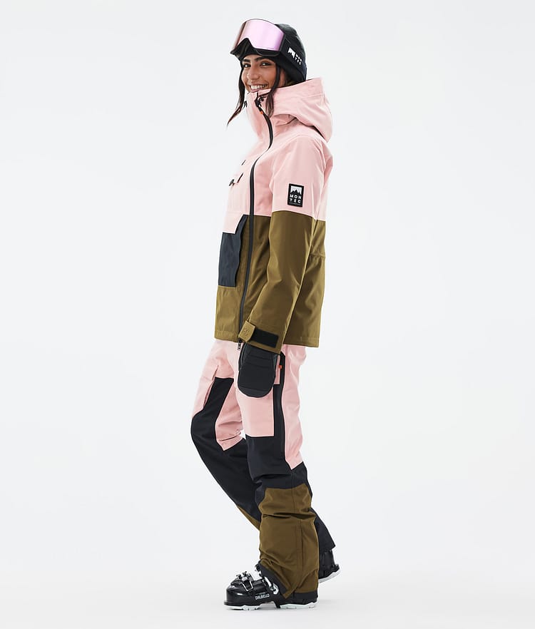 Montec Doom W Skijakke Dame Soft Pink/Black/Fatigue, Bilde 3 av 10