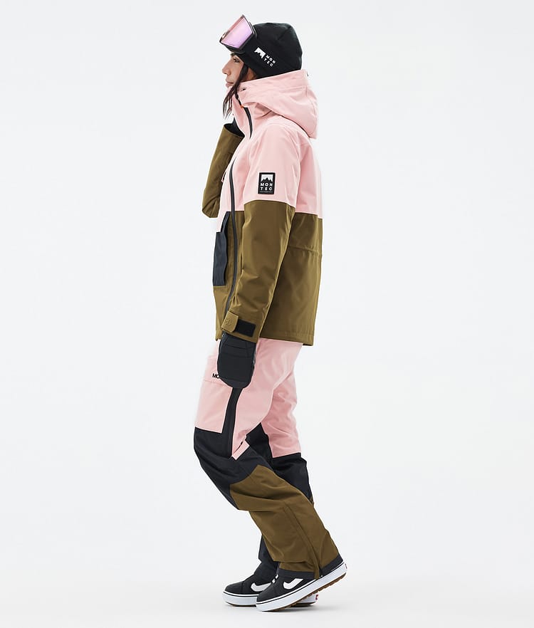 Montec Doom W Snowboardjakke Dame Soft Pink/Black/Fatigue Renewed, Bilde 3 av 10